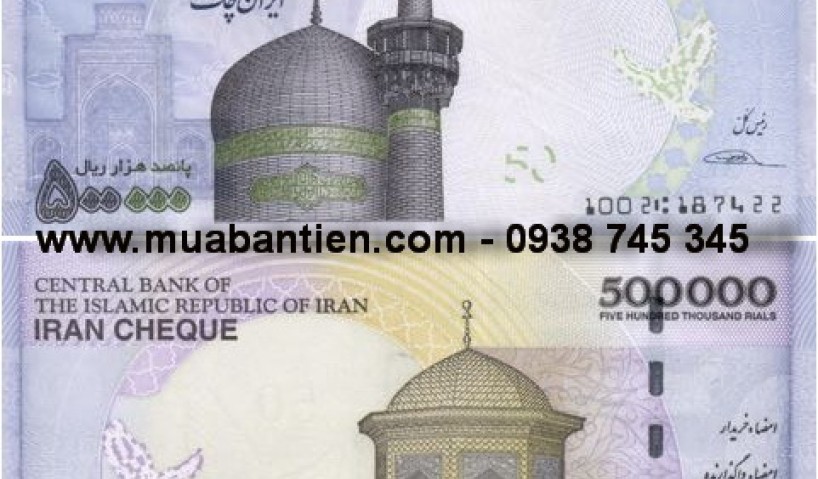 Iran phát hành check 500.000 Rial mới